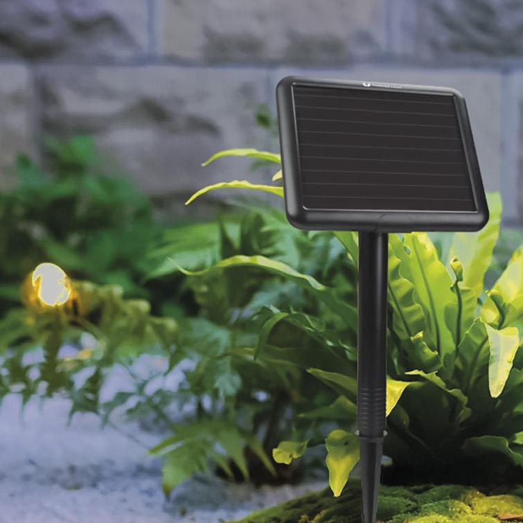 Forever Light LED-aurinkopaneeliköynnös SUNARI FLS-60 7,5m 10 lamppua IP44