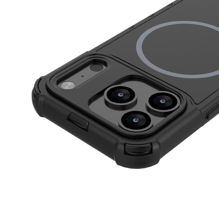 Defender 2in1 Mag -suojakuori iPhone 17 Pro Maxille 6,9" musta