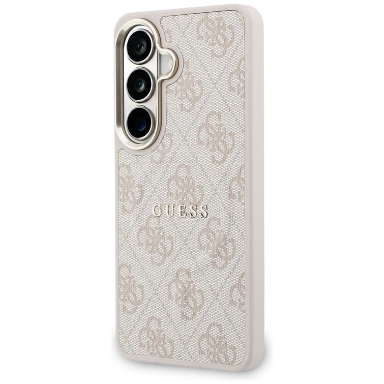 Guess case 4G Embossed Ring MagSafe for Samsung Galaxy S26 pink