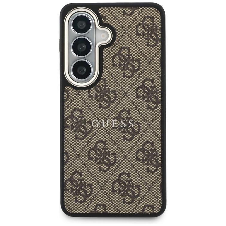 Guess case 4G Embossed Ring MagSafe for Samsung Galaxy S26 brown