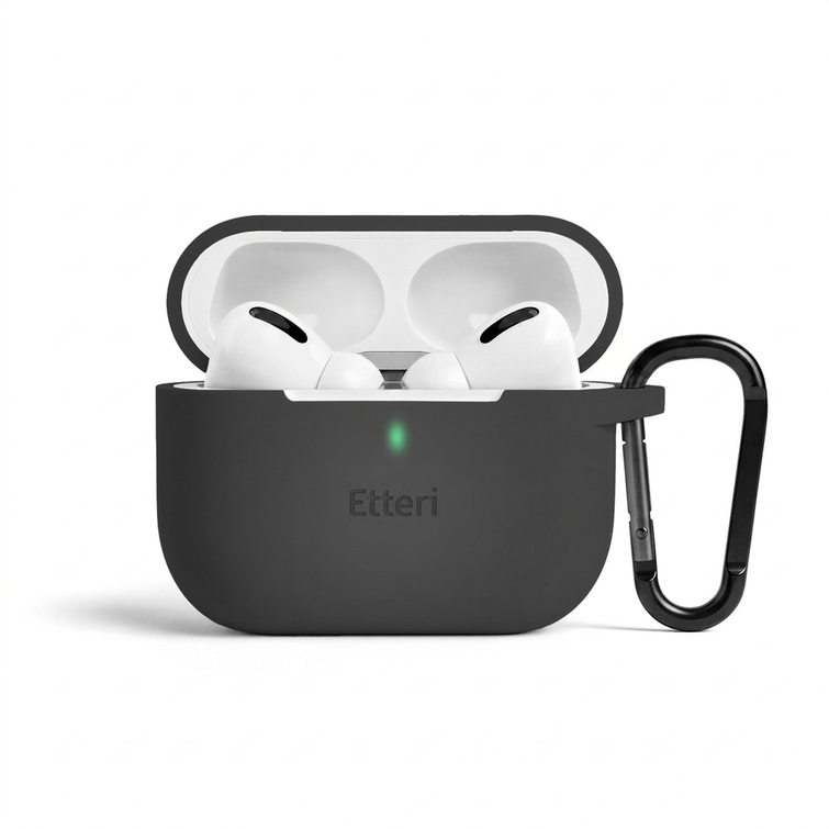 Etteri-silikonikotelo AirPods Pro 3:lle musta