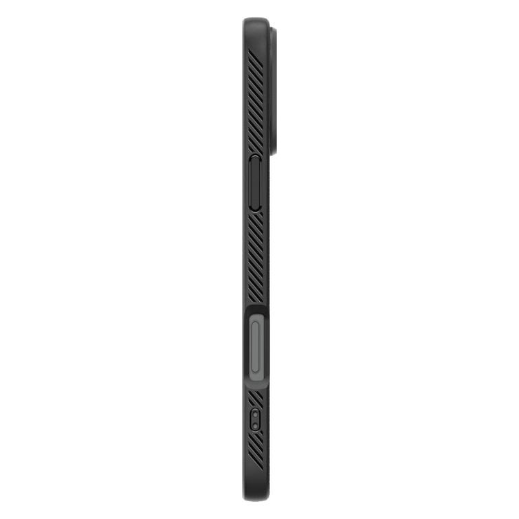 Spigen Liquid Air -suojakuori iPhone 16 Pro 6,3":lle mattamusta