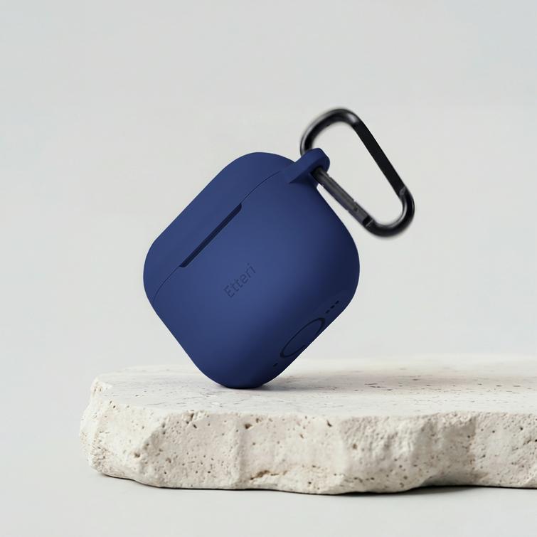 Etteri-silikonikotelo AirPods 4:lle tummansininen