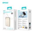 BWOO PD 20W 10000 mAh Power Bank With Usb-c Cable and Display P80 gold