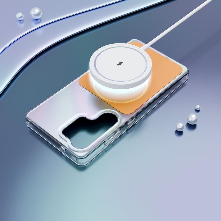 Etteri Hidden Pearl case for Samsung Galaxy S25 Ultra orange