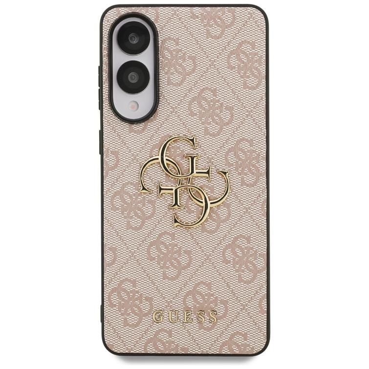 Guess-suojakuori Samsung Galaxy S25 Edgelle GUESS HC 4G PU isolla logolla, pinkki