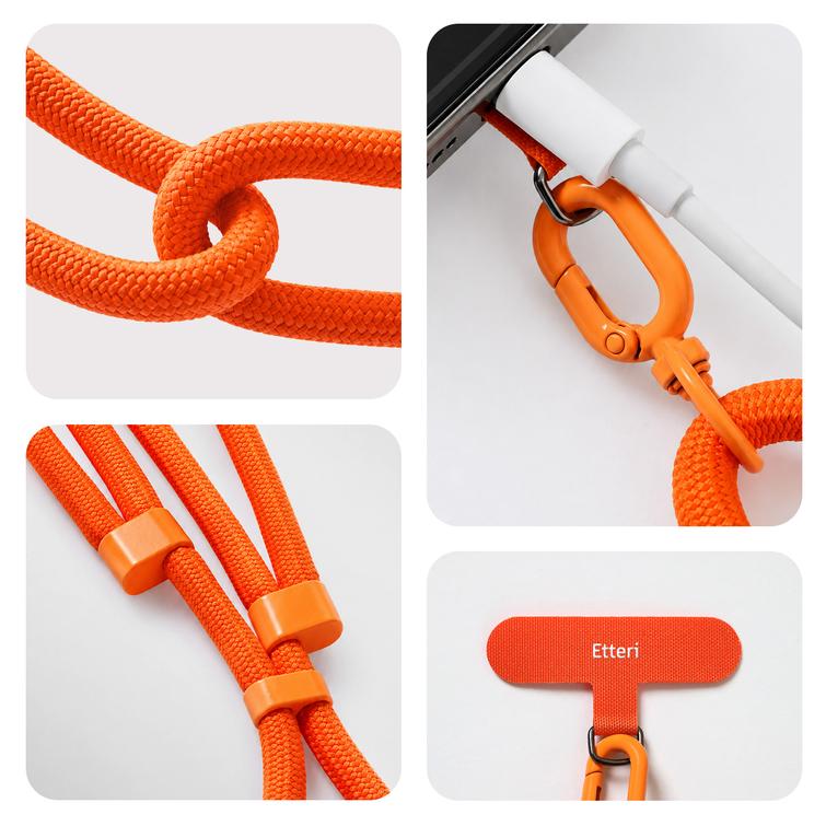 Etteri universal neck lanyard for phones orange