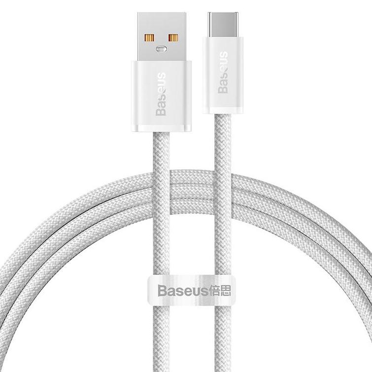 Baseus Dynamic USB - USB-C -kaapeli 1,0m valkoinen 100W