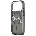 Karl Lagerfeld suojakuori iPhone 17 Pro 6,3" IML Choupettes Karl Script Logo MagSafe musta