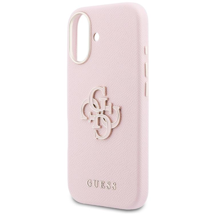 Guess HC PU FW RESIN LOGO PINK -suojakuori iPhone 17 Pro 6,3":lle
