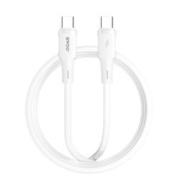 BWOO silikonikaapeli X329CC 65W USB-C 1m valkoinen