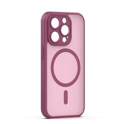 Mag Matt case for iPhone 14 Pro 6,1" maroon camera protection