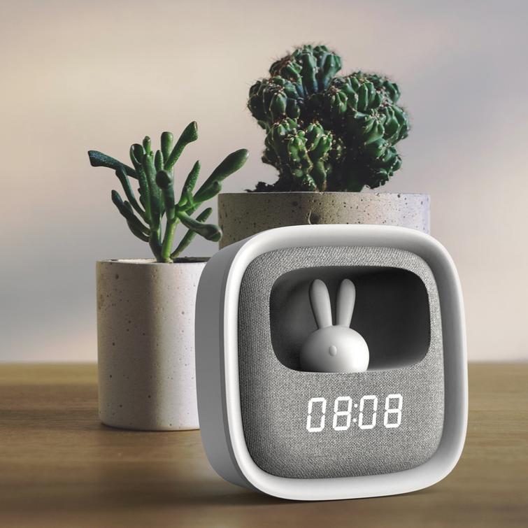 Her&auml;tyskello LED-pupuy&ouml;valolla PURE FNL-06 AURORA valkoinen neli&ouml; Forever Light