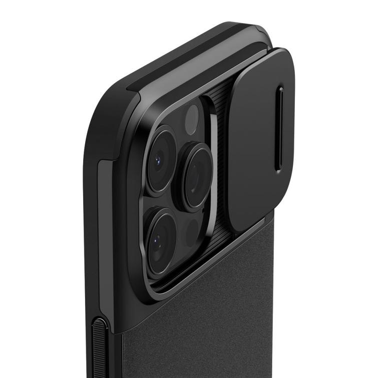 Spigen Optik Armor Mag Magsafe -suojakuori iPhone 16 Pro 6,3":lle, musta