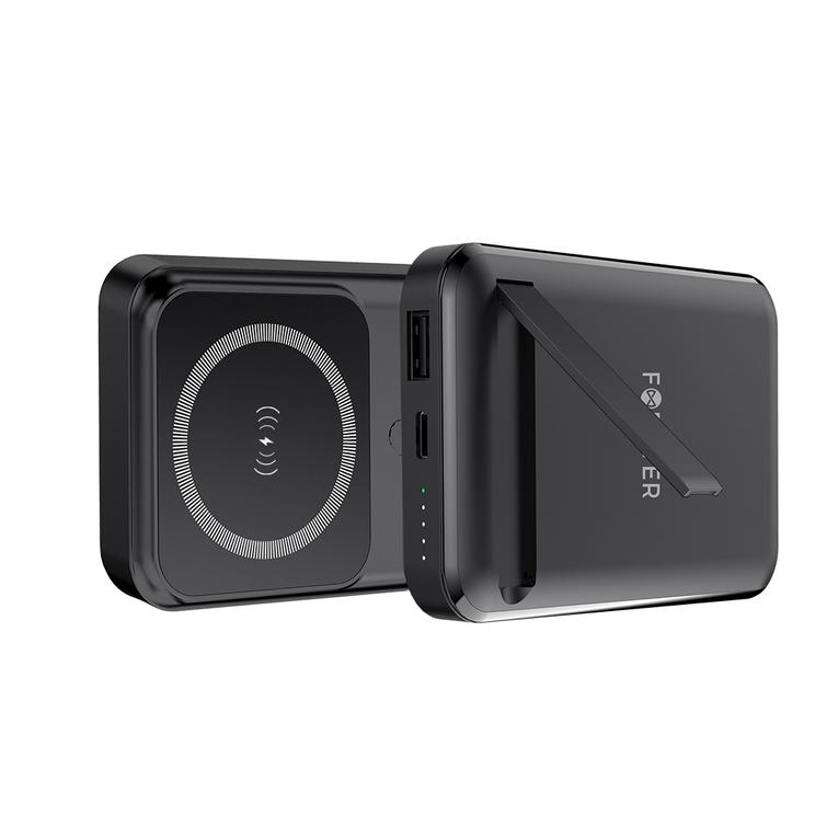 Forever langaton varavirtalähde MATB-100 PD QC 22.5W 10000 mAh magneettinen musta