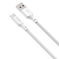 Baseus kaapeli Simple Wisdom USB - USB-C 1,5 m 5A valkoinen 2 kpl