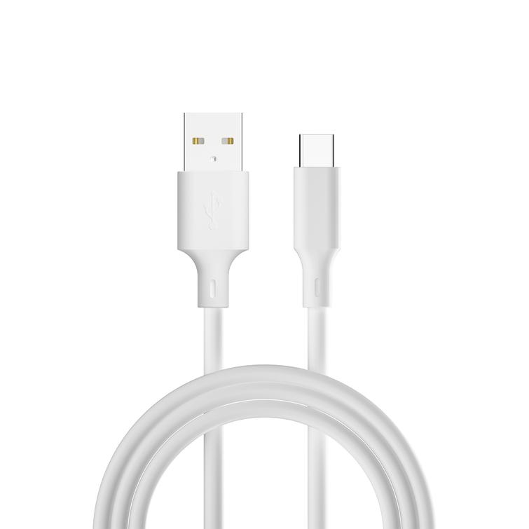 Forever kierr&auml;tyskaapeli USB-A - USB-C 1,5m 3A KR60-AC-00 valkoinen