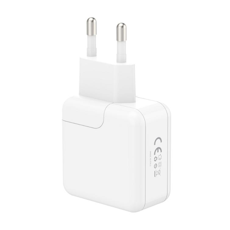 WALL CHARGER MX BURST GaN PD 35W, 2xUSB-C + C/LIGHTNING PD CABLE 20W  WHITE