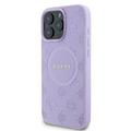 Guess-suojakuori iPhone 16 Pro Max 6,9":lle GUHMP16XPSAPSMEU Saffiano Peony Classic Logo violetti MagSafe