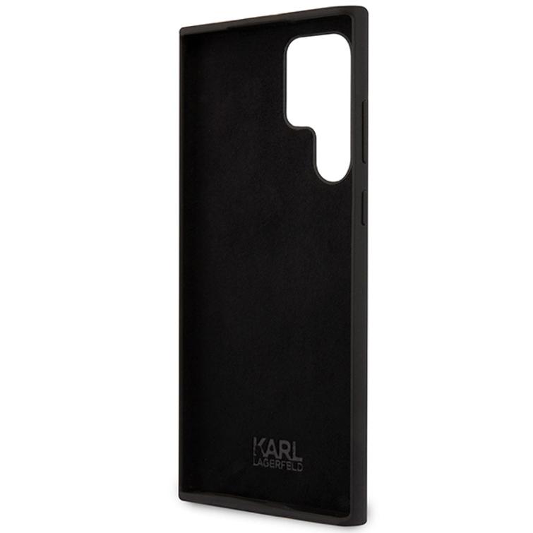 Karl Lagerfeld case for Samsung Galaxy S24 Ultra KLHCS24LSNCHBCK black HC SILICONE NFT CHOUPETTE