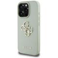 Guess Hardcase PU Grained Big 4G and Classic Logo -suojakuori iPhone 16 Pro 6,3":lle, vihreä