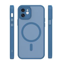 Mag Matt case for iPhone 12 6,1" dark blue camera protection