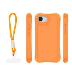 Safepop case with strap for iPhone 16e / 17e orange