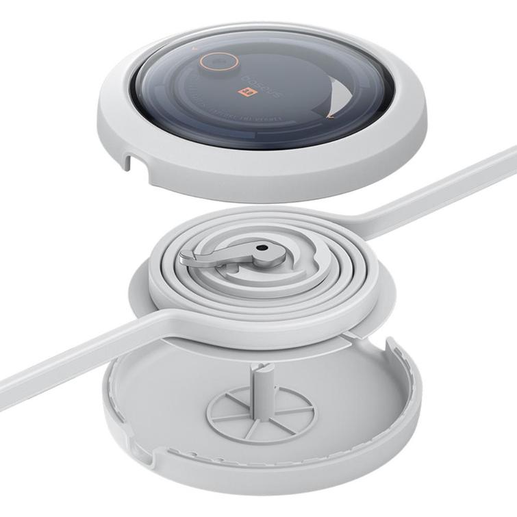 Baseus Free2Draw Sis&auml;&auml;nvedett&auml;v&auml; Kristalli Pikalatausdatakaapeli USB-M+L+C 3.5A 1.1m Kuunvalkoinen