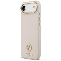 Guess Grained Strass Logo MagSafe -suojakuori iPhone Airille, pinkki