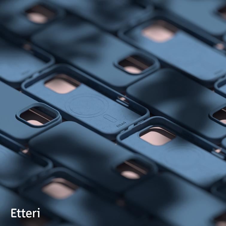 Etteri Silicone Mag kotelo iPhone 16 Pro Max 6,9" tummansiniselle