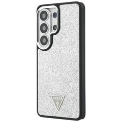 Guess case Fixed Glitter Triangle MagSafe for Samsung Galaxy S26 Ultra silver
