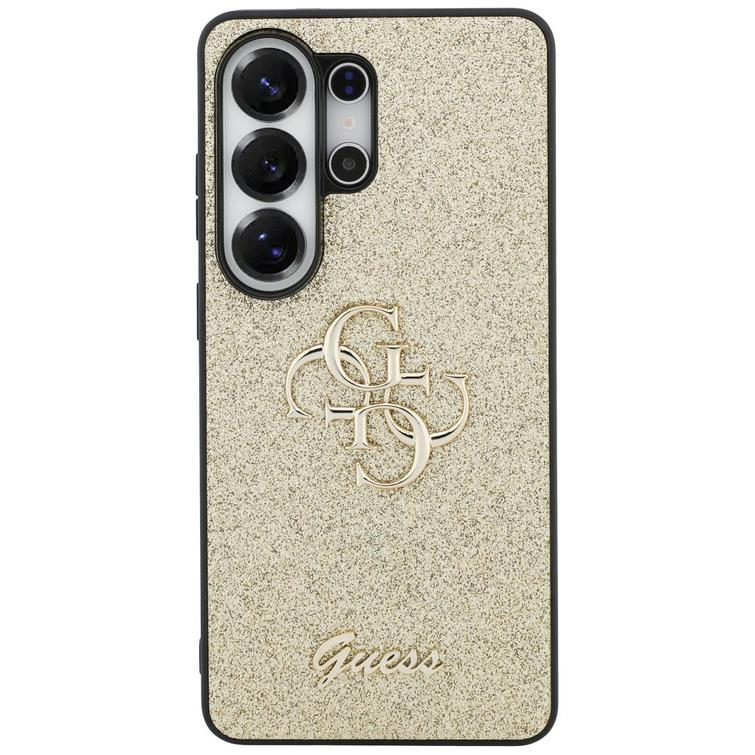 Guess case Fixed Glitter Big 4G Metal Logo for Samsung Galaxy S26 Ultra gold