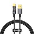 Baseus Explorer USB - USB-C -kaapeli 1,0 m musta automaattinen virrankatkaisu 100W