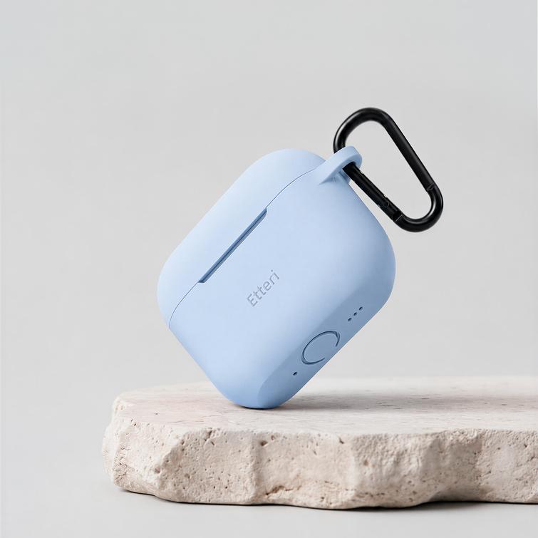 Etteri-silikonikotelo AirPods Pro 3:lle vaaleansininen