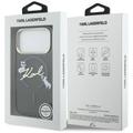 Karl Lagerfeld suojakuori iPhone 17 Pro 6,3" IML Choupettes Karl Script Logo MagSafe musta