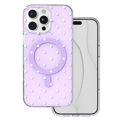 Bubble Dots Mag kuori iphone 16 Pro Max 6,9" violetti