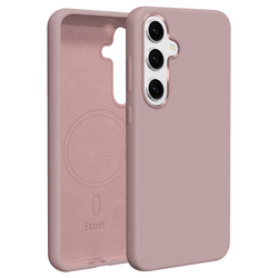 Etteri Silicone Mag kotelo Samsung Galaxy S25 vaaleanpunaiselle