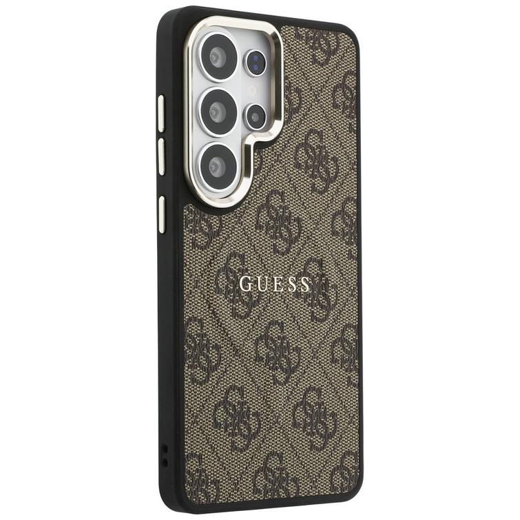Guess case 4G Embossed Ring MagSafe for Samsung Galaxy S26 Ultra brown