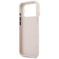Guess Grained Big 4G & Stand -kamerakotelo iPhone 17 Pro Maxille, pinkki