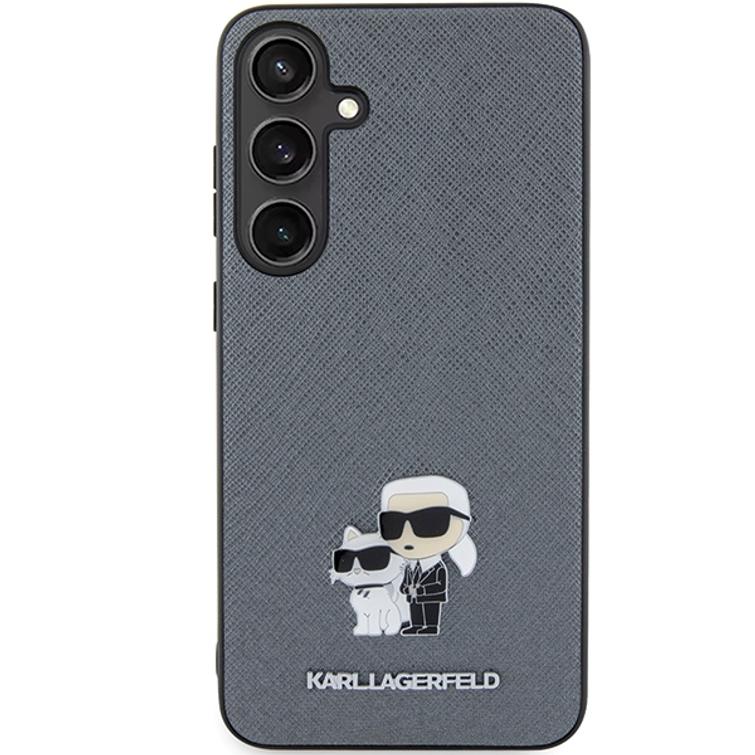 Karl Lagerfeld case for Samsung Galaxy S24 Plus KLHCS24MPSAKCMPG gray HC SAFFIANO KC PIN