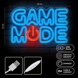 Forever Light Neon PLEXI LED GAME MODE blue red FPNE38