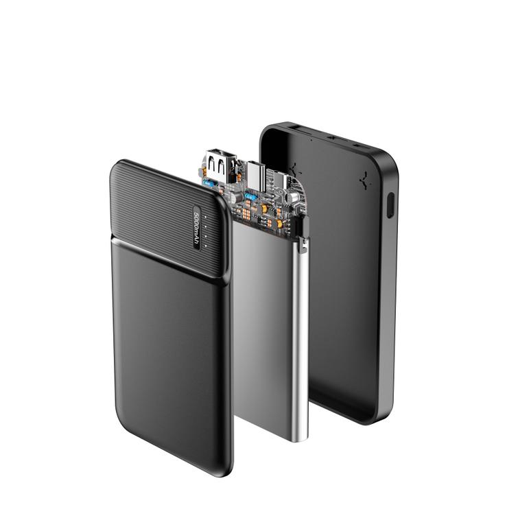 Maxlife varavirtal&auml;hde MXPB-01 5000 mAh musta