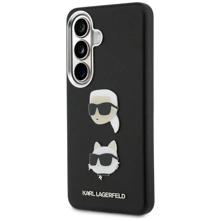 Karl Lagerfeld case Saffiano Double Heads Metal for Samsung Galaxy S26 Plus black
