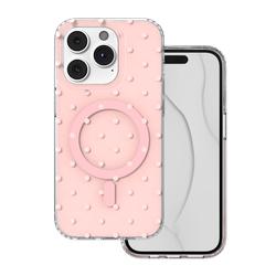 Bubble Dots Mag -suojakuori iPhone 14 Pro 6,1" -puhelimelle, pinkki