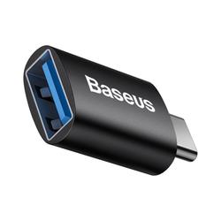 Baseus Ingenuity USB-C - USB-A 3.1 -sovitin, musta, OTG