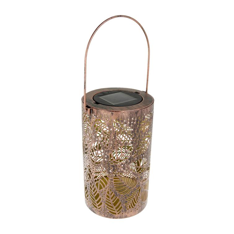 Forever Light aurinkoenergialla toimiva LED-lamppu marokkolaisilla lehdill&auml; SUNARI FLS-210