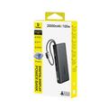 Baseus digital display power bank with dual built-in usb-c cables 20000mAh 100W Cosmic Black