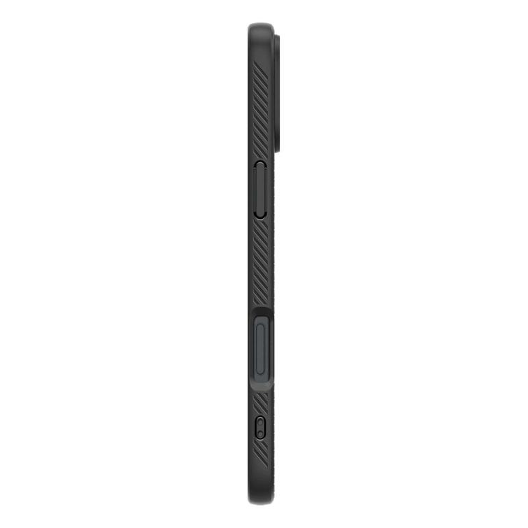 Spigen Liquid Air -suojakuori iPhone 16 6,1":lle mattamusta