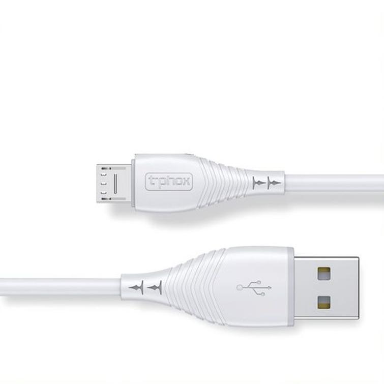 CABLE T-PHOX NATURE MICRO USB WHITE 1.2M 3A