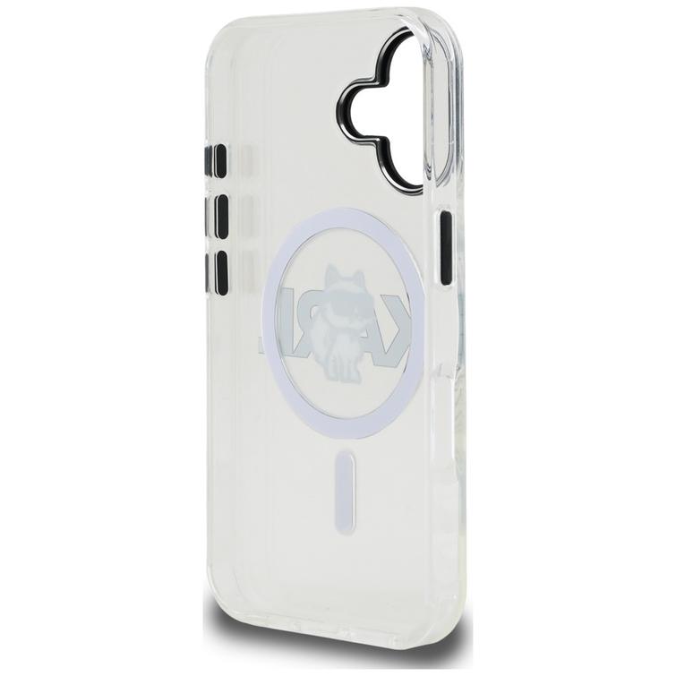 Karl Lagerfeld suojakuori iPhone 17 6,1" IML Choupette Sketch Logo MagSafe l&auml;pin&auml;kyv&auml;
